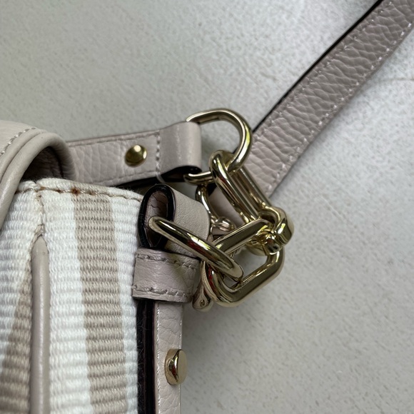 Kate Spade Handbag light Beige W/Beige Stripes Leather - Picture 7 of 16